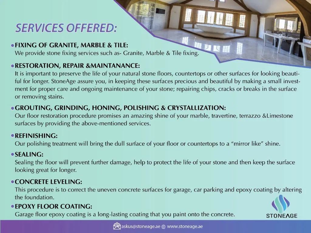 STONEAGE Natural Stone Care & Cladding Works L.L.C