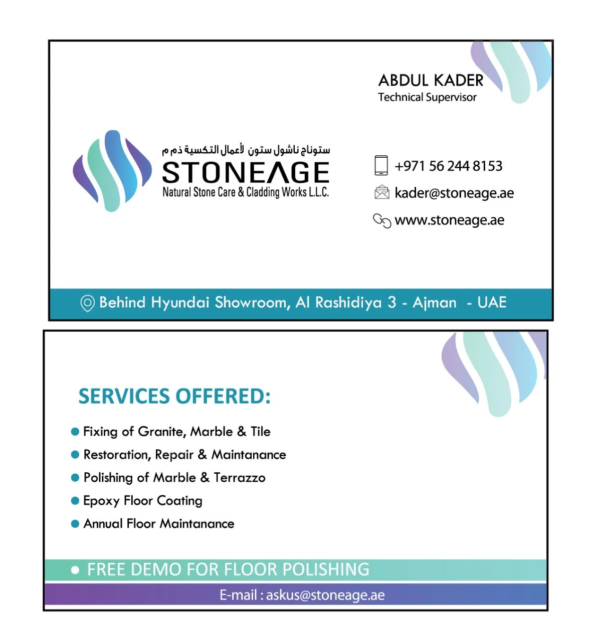 STONEAGE Natural Stone Care & Cladding Works L.L.C
