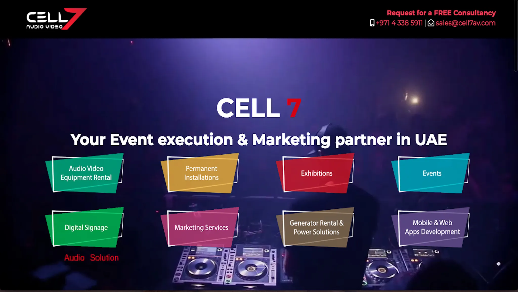 Cell7 Audio Video Equipments
