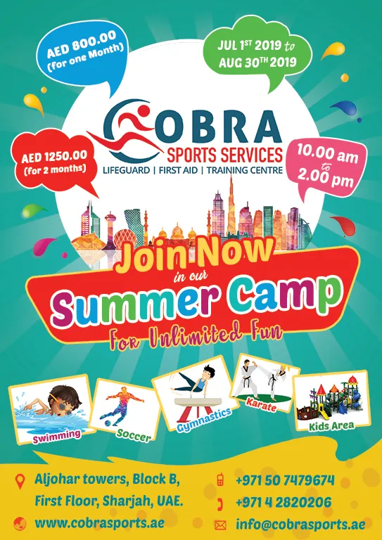 Sharjah Summer Camp 2019 by Cobra Sports Services