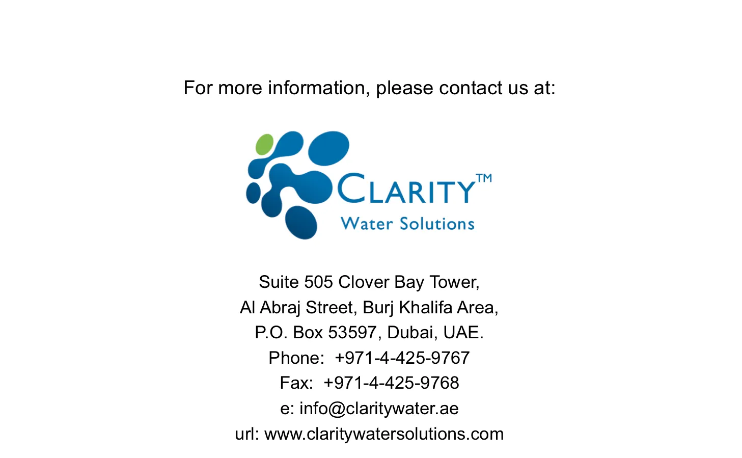 Clarity Water Solutions